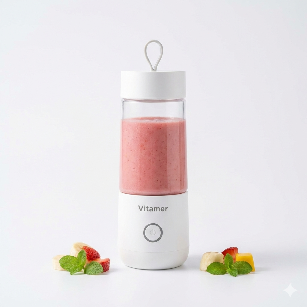 liquidificador-portatil-vitamer-mini-350-ml-branco-blender-mixer-batido